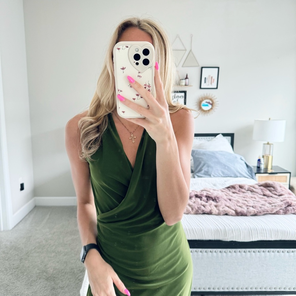 Normal Kamali Rouched Green Dress